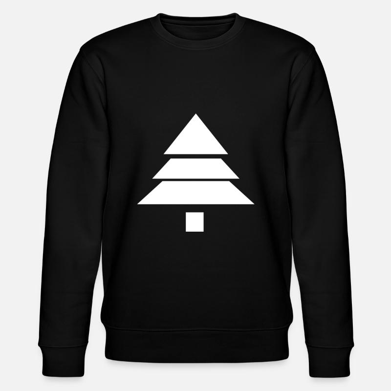 Christmas tree - Stanley/Stella CHANGER Unisex Organic Sweatshirt - black