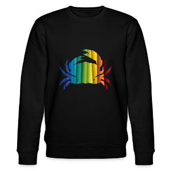 Crab, cancer - Stanley/Stella CHANGER Unisex Organic Sweatshirt - black - Front - Nik (191cm) & Marisol (170cm)