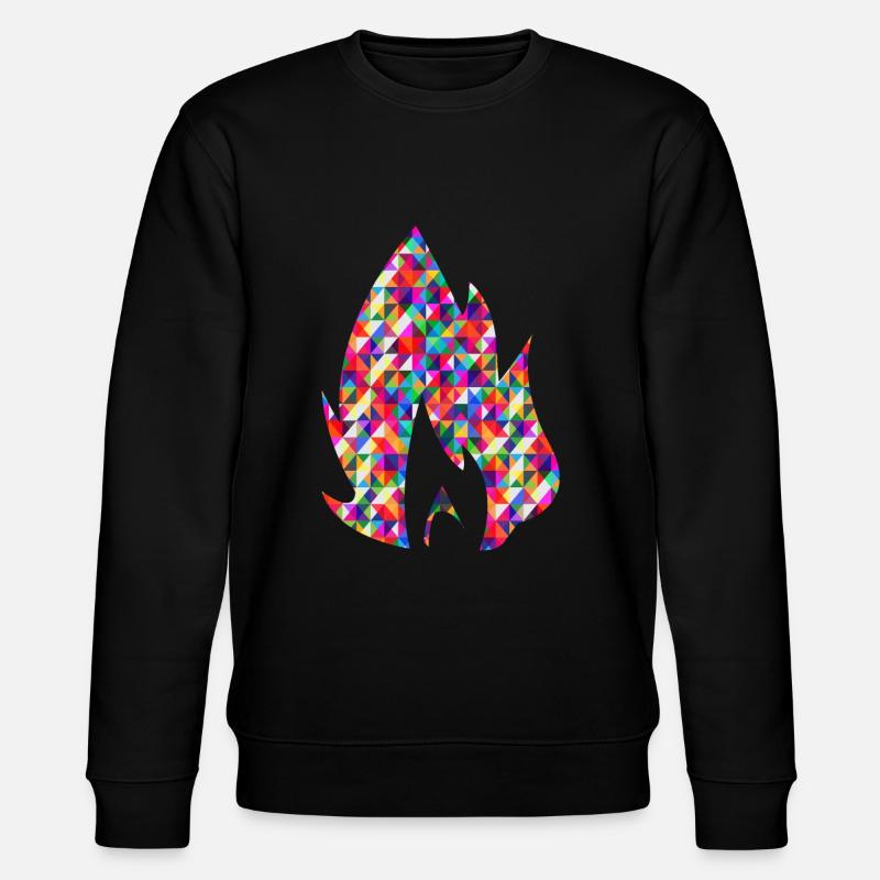 flamme - Sweat bio CHANGER Stanley/Stella Unisexe - noir