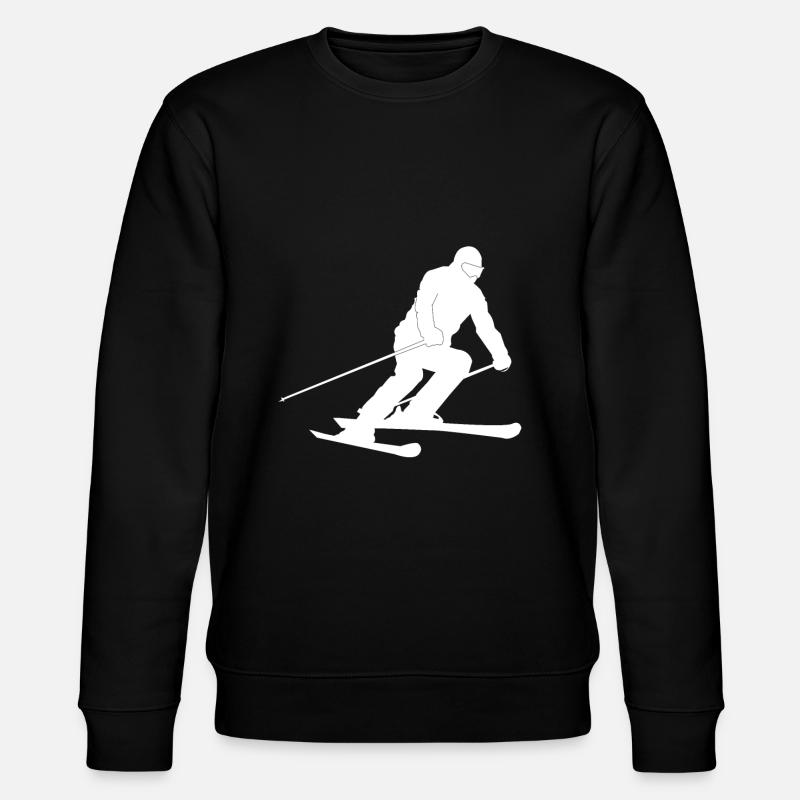 Skier silhouette - Stanley/Stella CHANGER Unisex Organic Sweatshirt - black