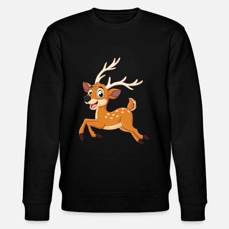 Mignon renne Noël - Sweat bio CHANGER Stanley/Stella Unisexe - noir