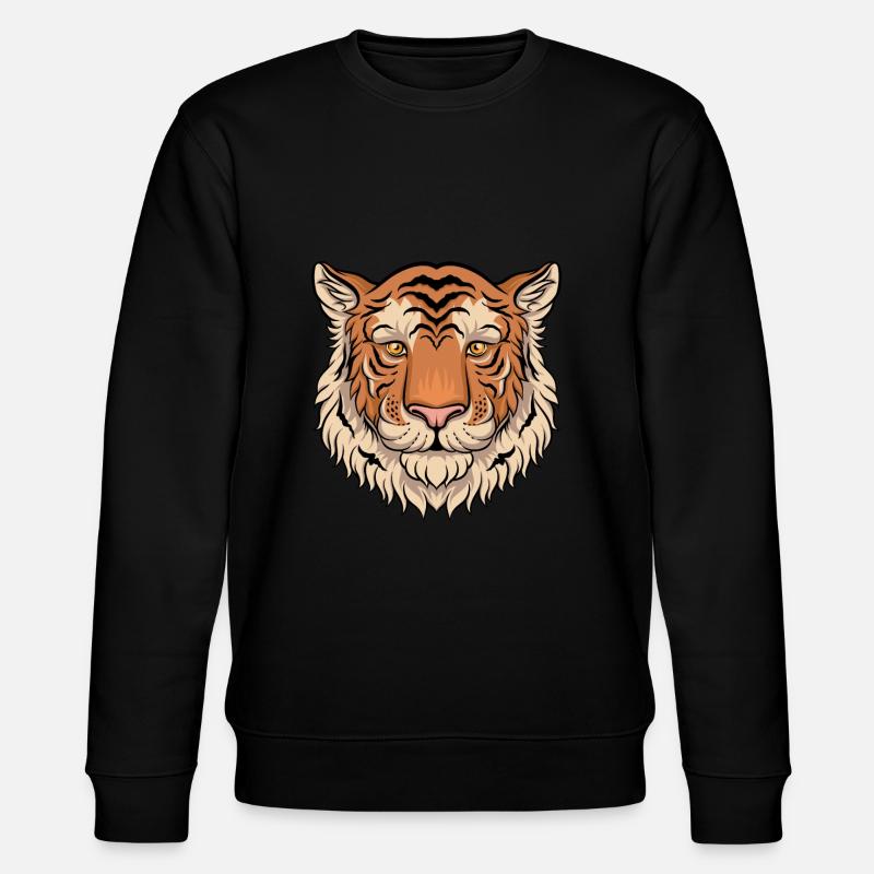 Tiger - Stanley/Stella Unisex Bio-Sweatshirt CHANGER - Schwarz