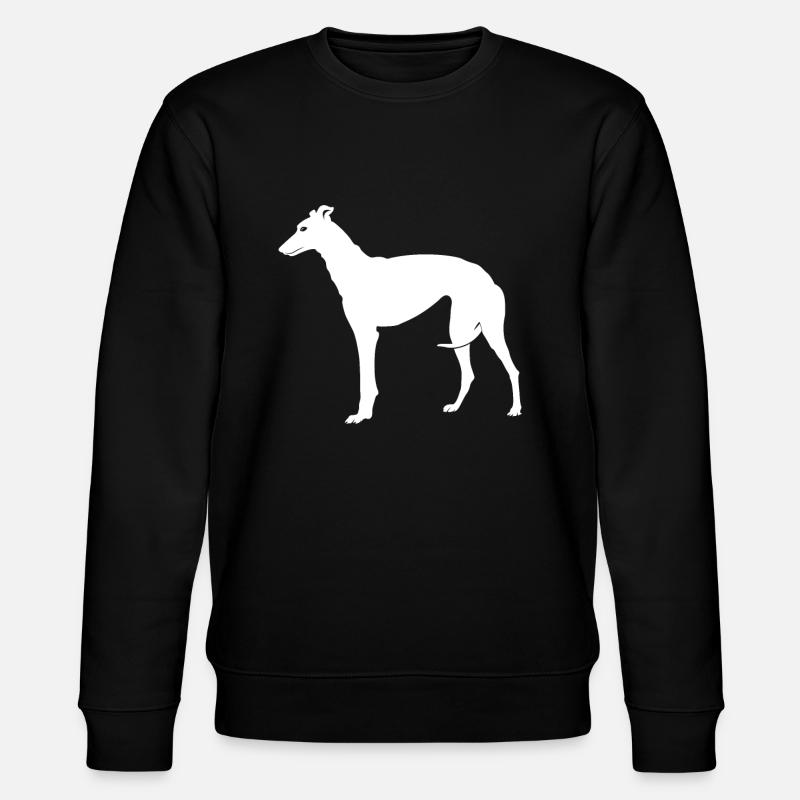 Greyhound Windhund - Stanley/Stella Unisex Bio-Sweatshirt CHANGER  - Schwarz