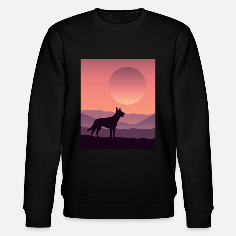Australian Kelpie - Stanley/Stella Unisex Bio-Sweatshirt CHANGER  - Schwarz