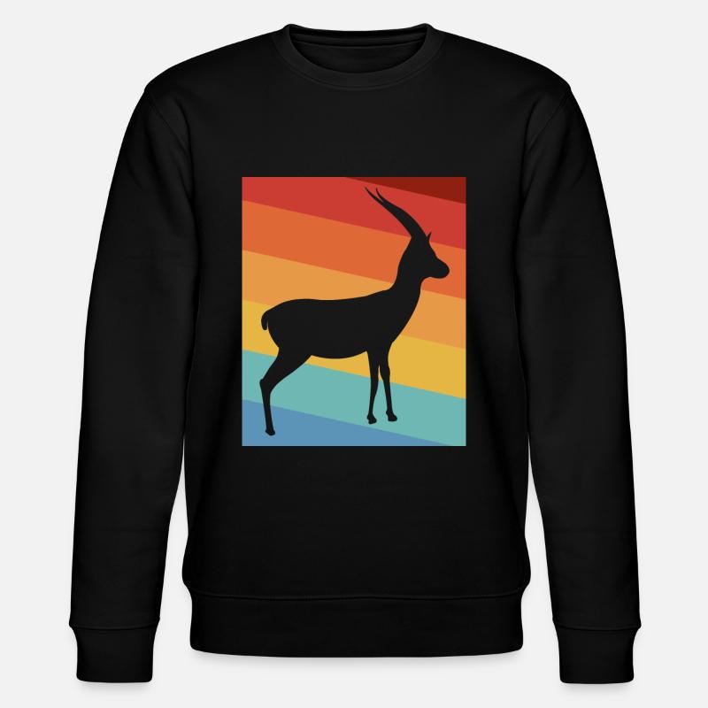 Gazelle - Stanley/Stella Unisex Bio-Sweatshirt CHANGER  - Schwarz