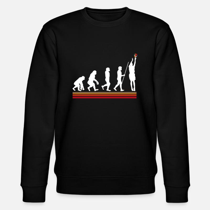 Retro basketball evolution - Stanley/Stella CHANGER Unisex Organic Sweatshirt - black