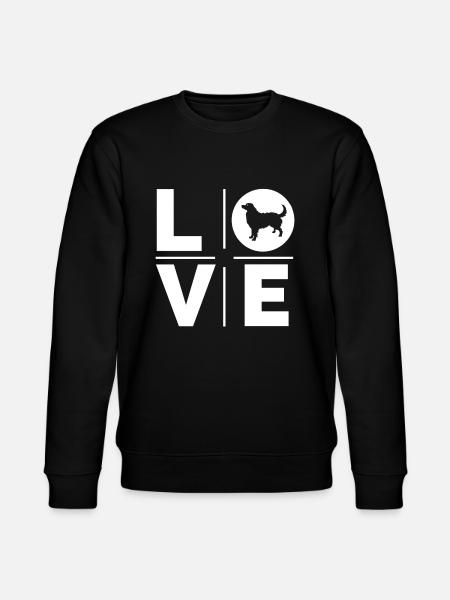 Berner Sennenhund Liebe - Stanley/Stella Unisex Bio-Sweatshirt CHANGER  - Schwarz