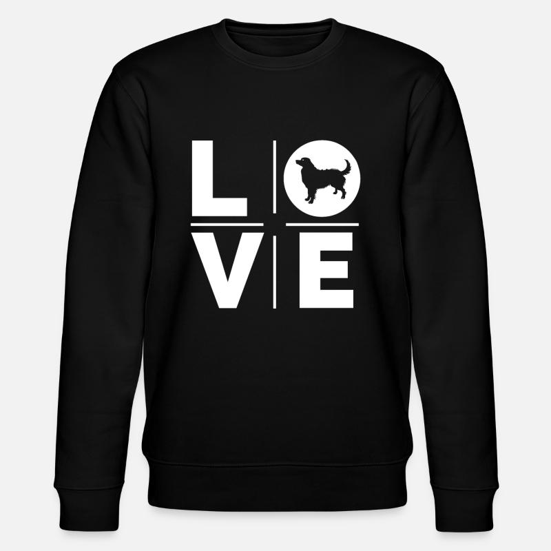 Bernese Mountain Dog Love - Stanley/Stella CHANGER Unisex Organic Sweatshirt - black