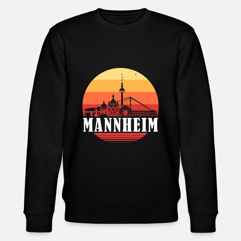 Mannheim Retro Skyline - Sweat bio CHANGER Stanley/Stella Unisexe - noir