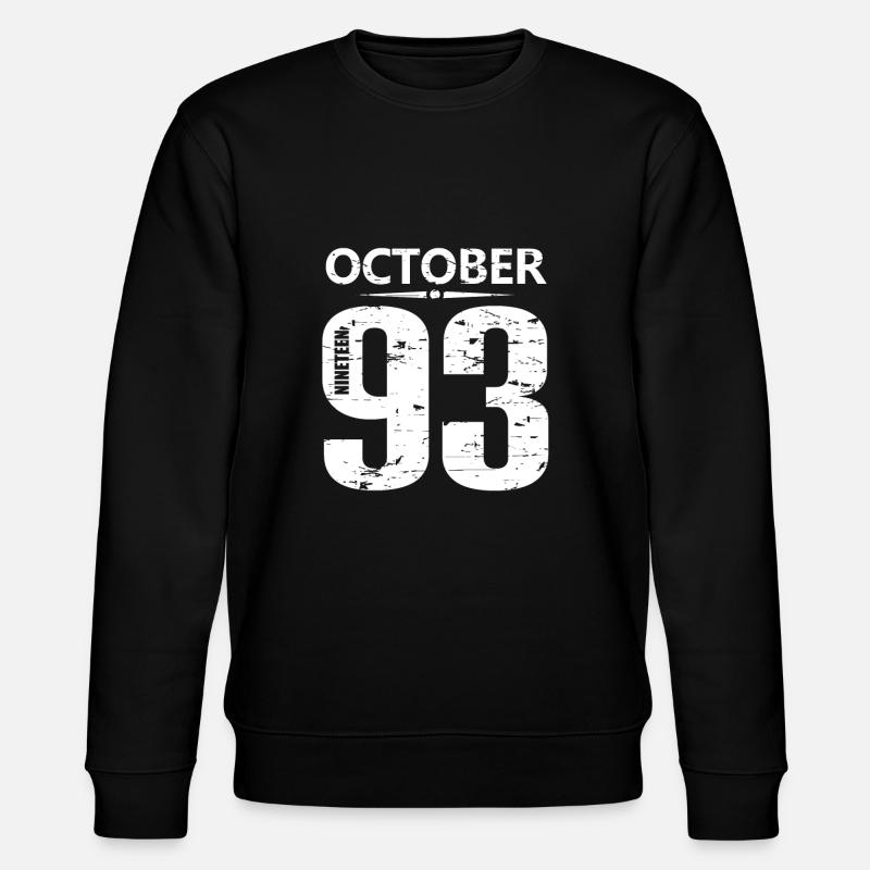 October 1993 Jersey number - Stanley/Stella CHANGER Unisex Organic Sweatshirt - black