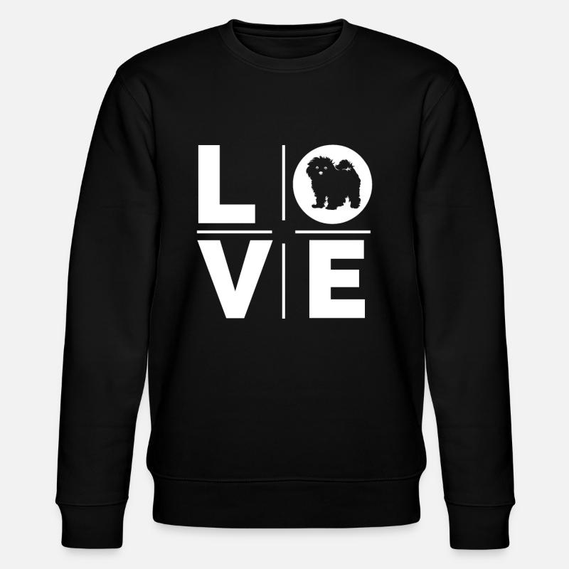 Bichon Frise Love - Sweat bio CHANGER Stanley/Stella Unisexe - noir
