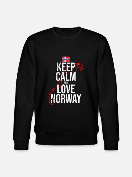I love norway - Stanley/Stella CHANGER Unisex Organic Sweatshirt - black