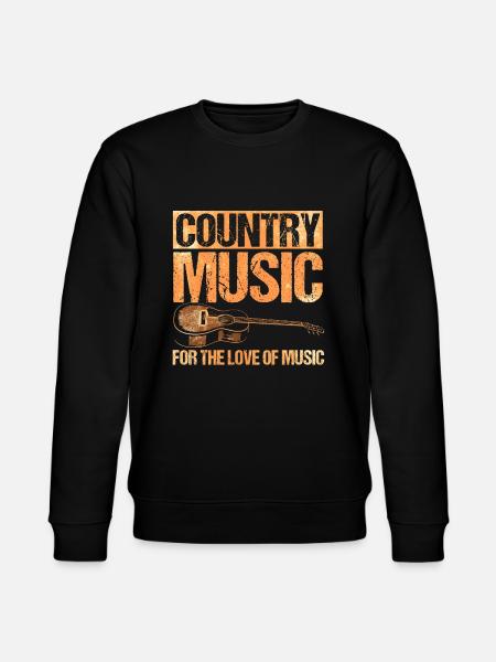 Country Musik - Stanley/Stella Unisex Bio-Sweatshirt CHANGER  - Schwarz