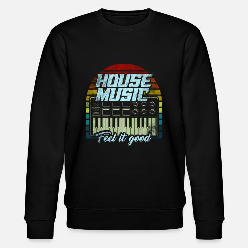 House Musik - Stanley/Stella Unisex Bio-Sweatshirt CHANGER  - Schwarz