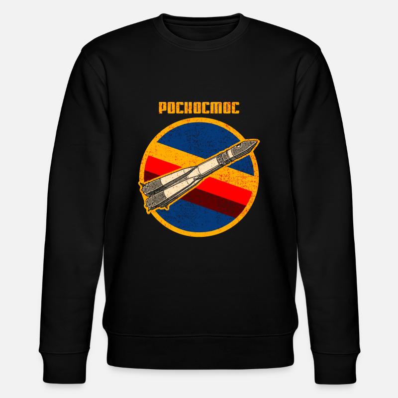 Roscosmos Russie Space Retro - Sweat bio CHANGER Stanley/Stella Unisexe - noir