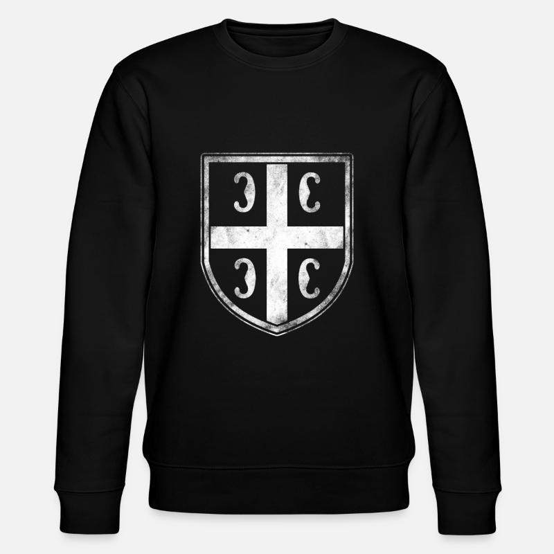 Serbien Wappen - Stanley/Stella Unisex Bio-Sweatshirt CHANGER - Schwarz