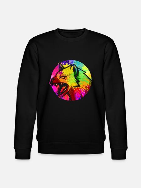 Hyäne - Stanley/Stella Unisex Bio-Sweatshirt CHANGER - Schwarz