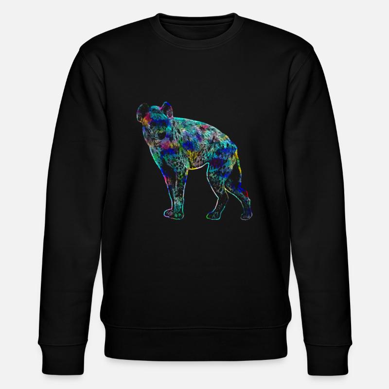 Hyäne - Stanley/Stella Unisex Bio-Sweatshirt CHANGER  - Schwarz