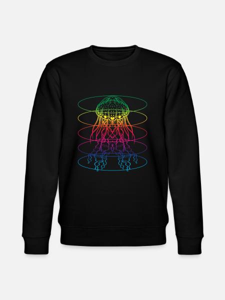 Bunte Qualle - Stanley/Stella Unisex Bio-Sweatshirt CHANGER - Schwarz