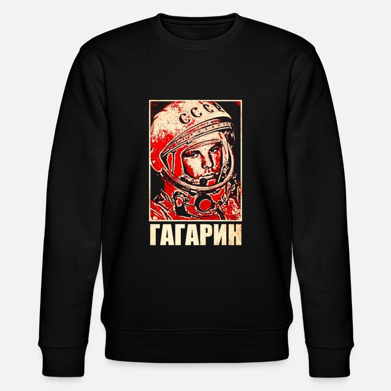 Juri Gagarin - Kosmonaut - Stanley/Stella Unisex Bio-Sweatshirt CHANGER  - Schwarz