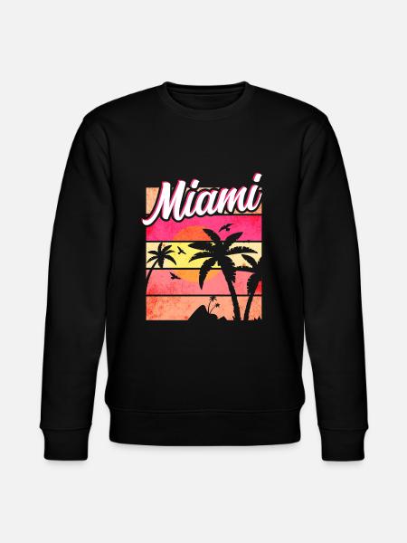 Miami Florida - Stanley/Stella CHANGER Unisex Organic Sweatshirt - black