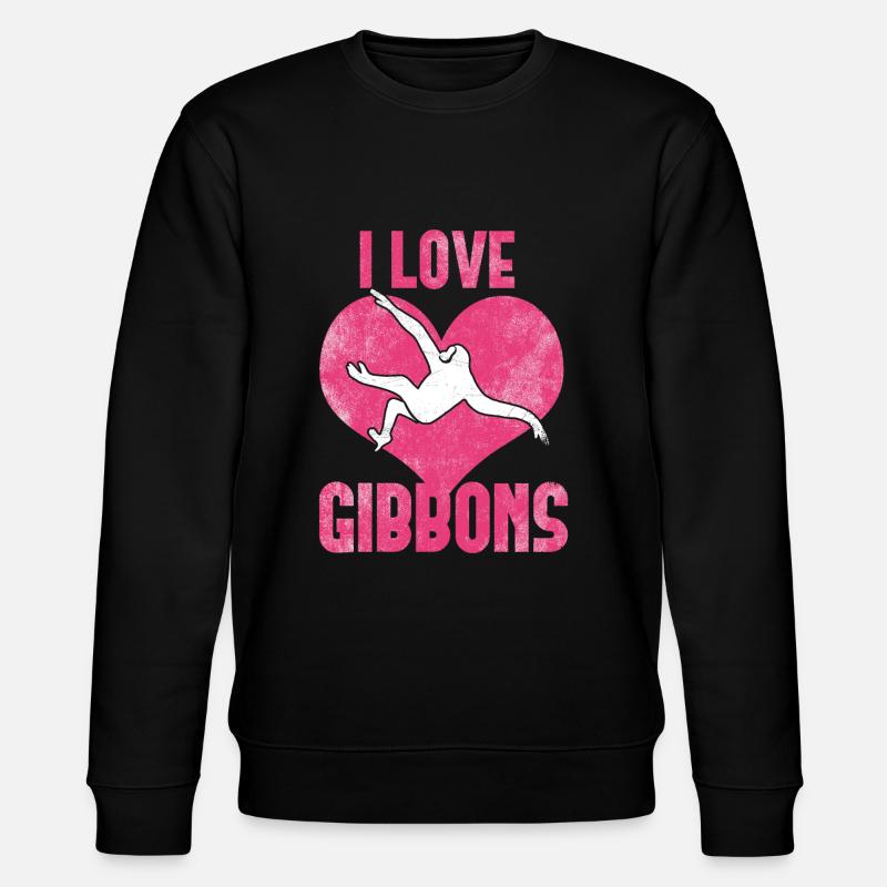 J’adore les gibbons - Sweat bio CHANGER Stanley/Stella Unisexe - noir