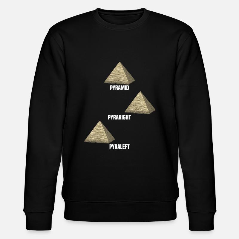 Pyramides drôles - Sweat bio CHANGER Stanley/Stella Unisexe - noir