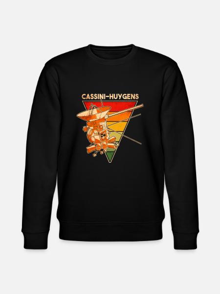 Cassini-Huygens Saturn spacecraft - Stanley/Stella CHANGER Unisex Organic Sweatshirt - black