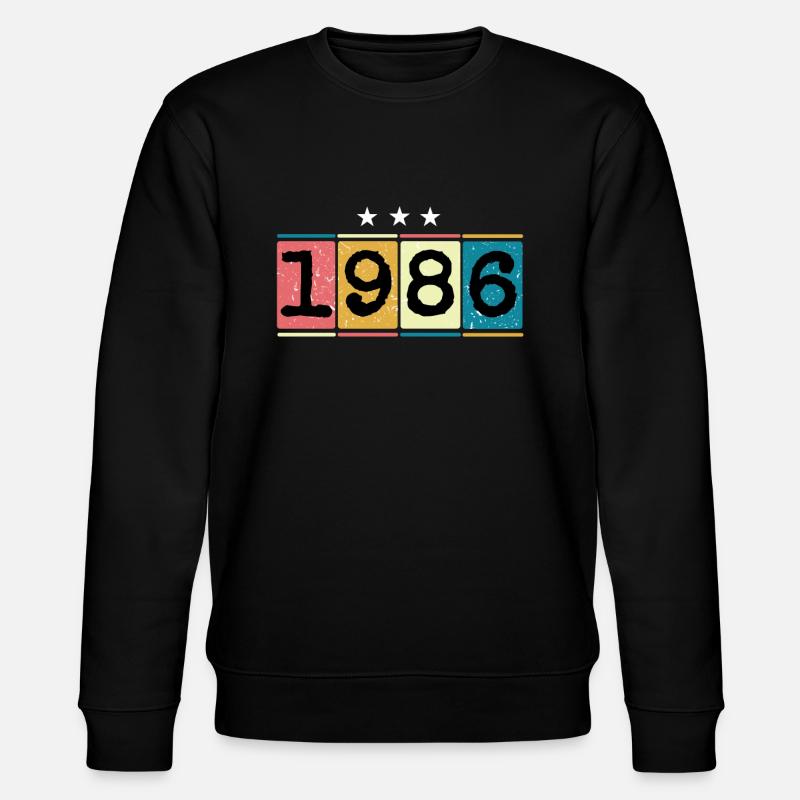 1986 - Stanley/Stella Unisex Bio-Sweatshirt CHANGER  - Schwarz