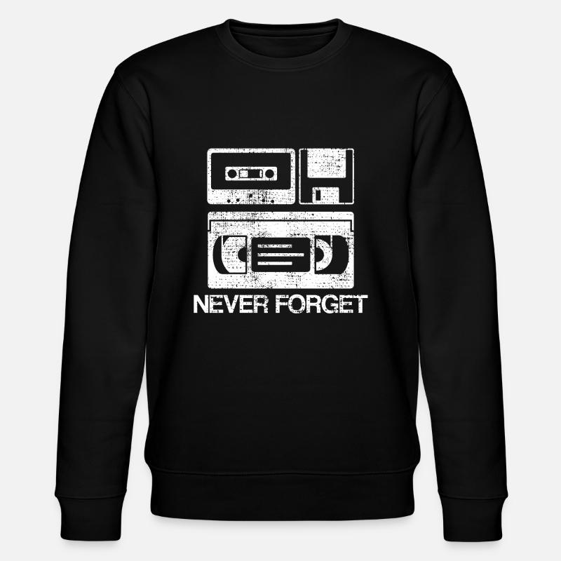 Video Diskette Kassette Kindheit - Stanley/Stella Unisex Bio-Sweatshirt CHANGER  - Schwarz