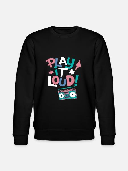 Bass Play it Loud - Stanley/Stella CHANGER Unisex Organic Sweatshirt - black