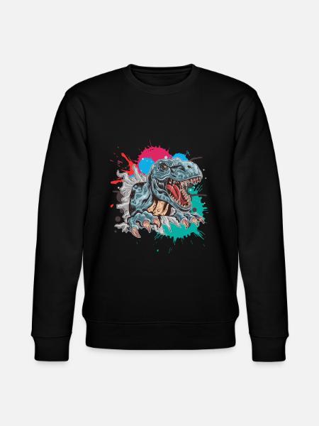 Dinosaure T-Rex - Sweat bio CHANGER Stanley/Stella Unisexe - noir