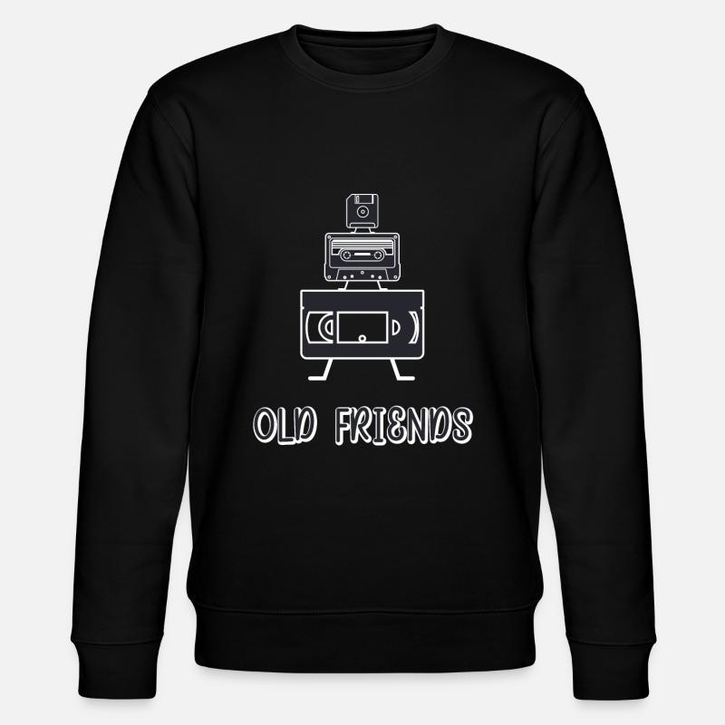 Old friends - Stanley/Stella CHANGER Unisex Organic Sweatshirt - black