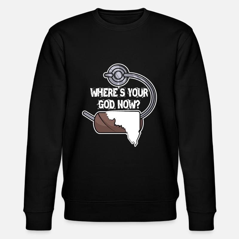 Where is your God? - Stanley/Stella CHANGER Unisex Organic Sweatshirt - black
