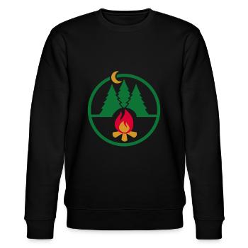 Feu de camp - Sweat bio CHANGER Stanley/Stella Unisexe - noir - Devant - Nik (191cm) & Marisol (170cm)