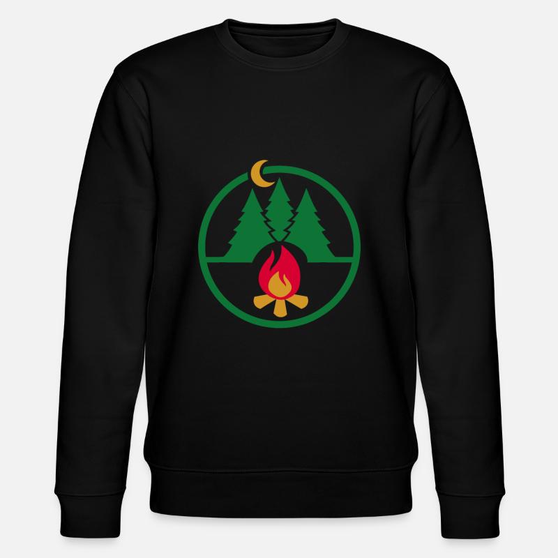 Lagerfeuer - Stanley/Stella Unisex Bio-Sweatshirt CHANGER  - Schwarz