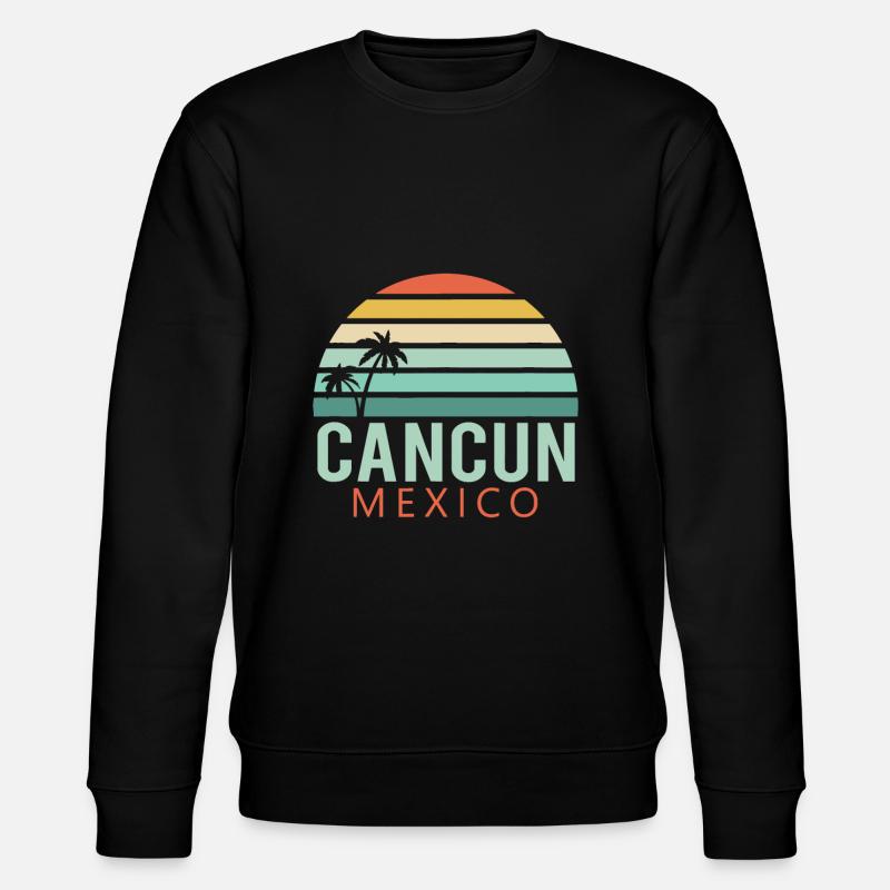 Cancun Mexico 2019 Souvenir - Stanley/Stella CHANGER Unisex Organic Sweatshirt - black