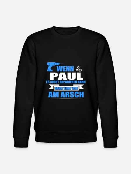 PAUL-Geschenk - Stanley/Stella Unisex Bio-Sweatshirt CHANGER - Schwarz