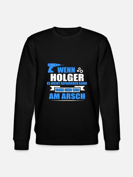 HOLGER -Geschenk - Stanley/Stella Unisex Bio-Sweatshirt CHANGER - Schwarz