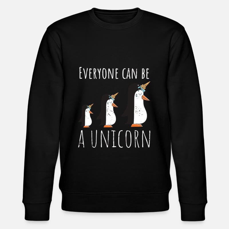 Famille de pingouins mignons - Sweat bio CHANGER Stanley/Stella Unisexe - noir