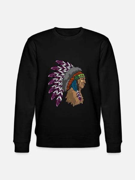 Indian Man Gift - Stanley/Stella CHANGER Unisex Organic Sweatshirt - black