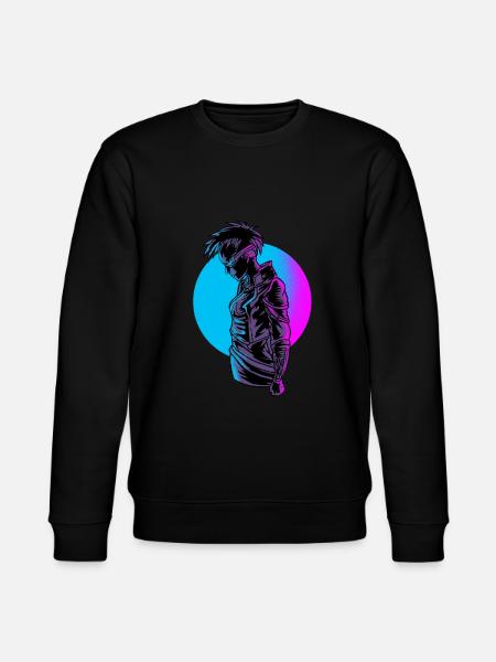 Cyborg-Mädchen-Roboter-Robotik-Rover-Android-Robo-Geschenk - Stanley/Stella Unisex Bio-Sweatshirt CHANGER - Schwarz