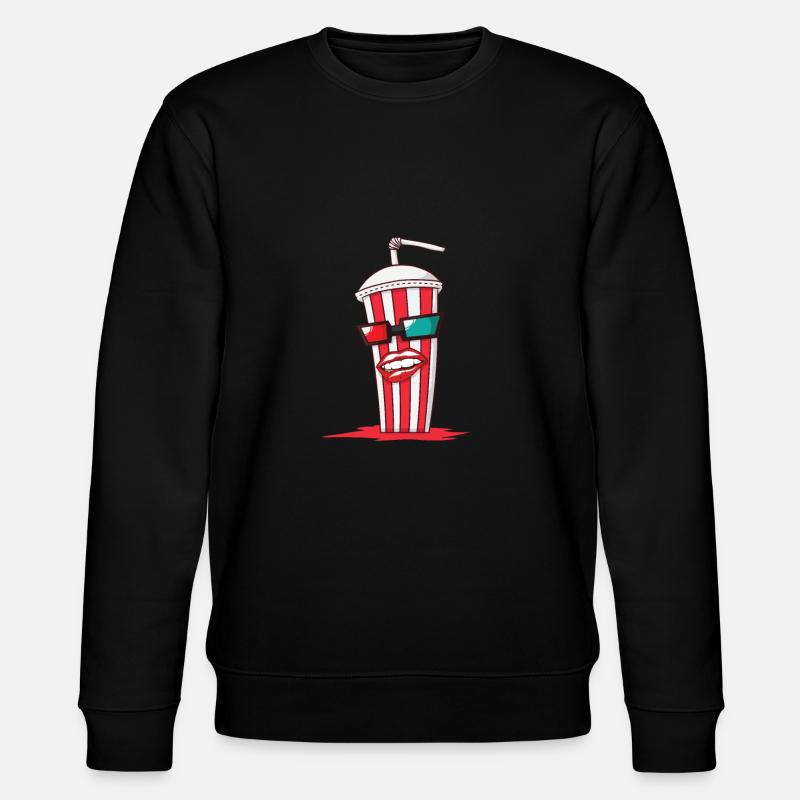 Cola mit Sonnenbrille im Partnerlook - Stanley/Stella Unisex Bio-Sweatshirt CHANGER  - Schwarz