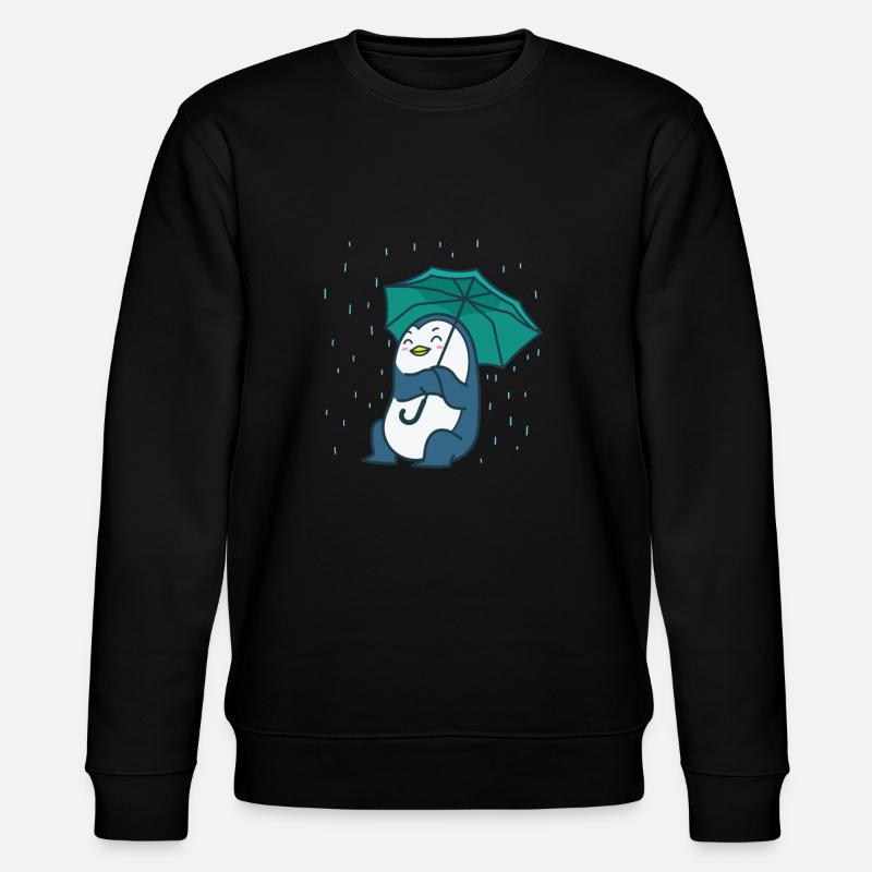 Pingouin avec un parapluie Antarctique - Sweat bio CHANGER Stanley/Stella Unisexe - noir