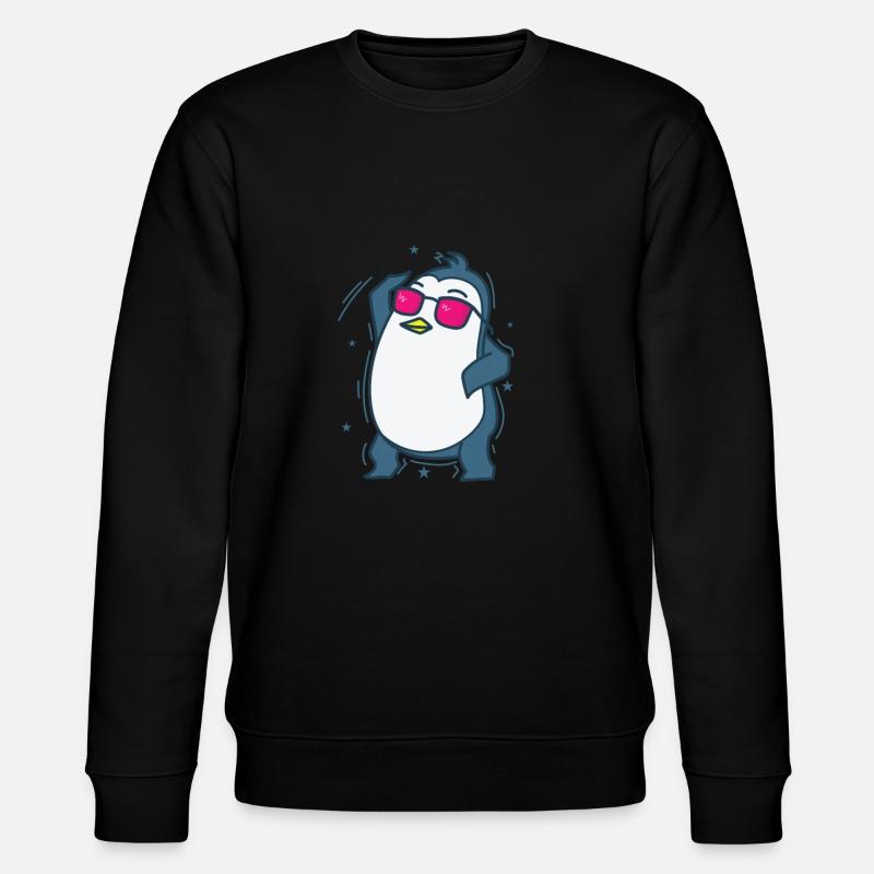 Pingouin dansant l’oiseau antarctique - Sweat bio CHANGER Stanley/Stella Unisexe - noir