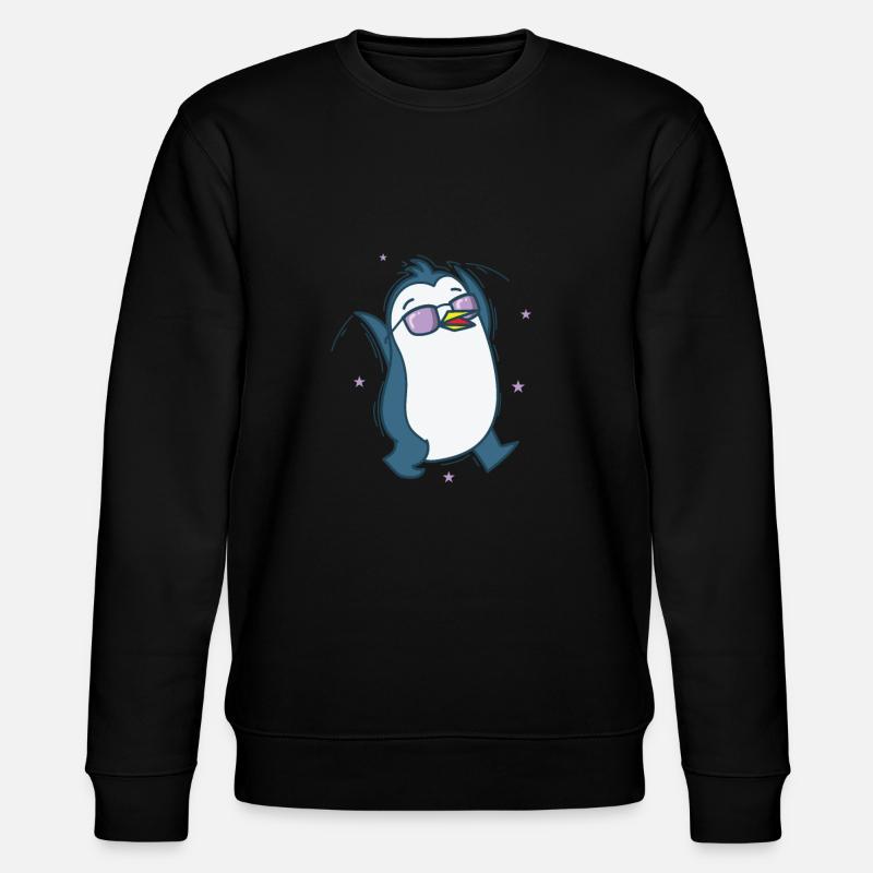 Pinguin Antarktis Vogel Tier - Stanley/Stella Unisex Bio-Sweatshirt CHANGER  - Schwarz