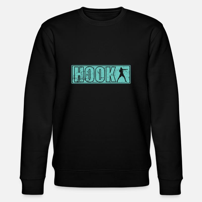 Hook Punch Boxen - Stanley/Stella Unisex Bio-Sweatshirt CHANGER  - Schwarz