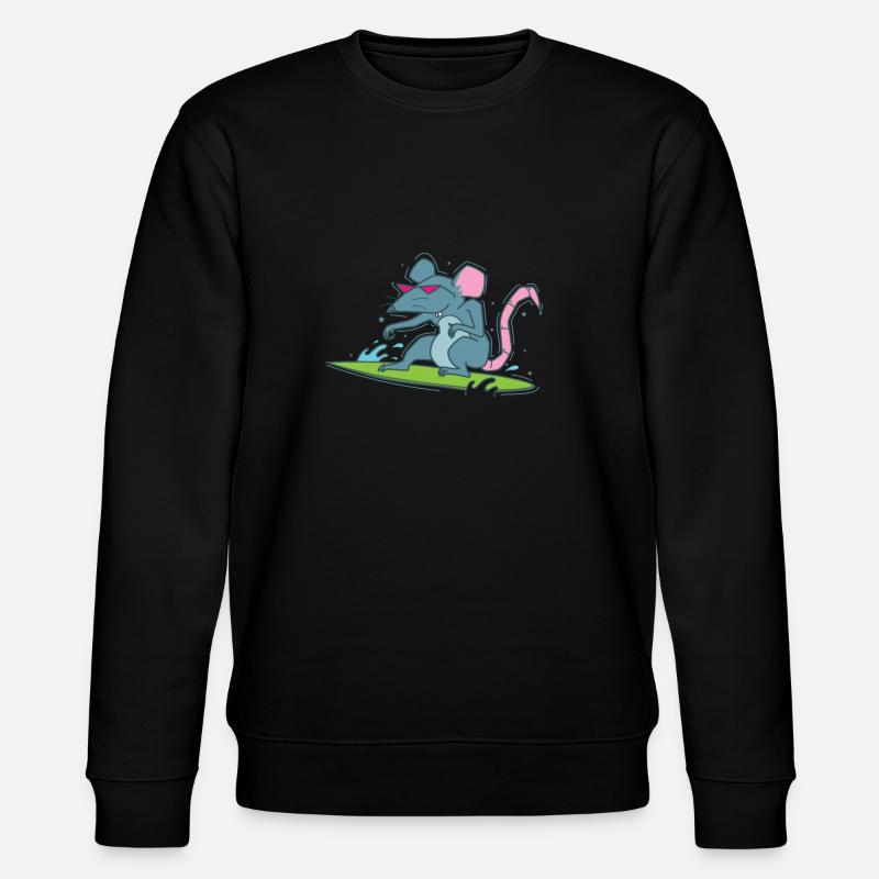 Rat Surfing Rongeur de compagnie - Sweat bio CHANGER Stanley/Stella Unisexe - noir