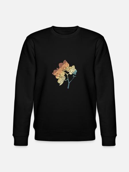 Orchidée Fleur Fleur Botanique - Sweat bio CHANGER Stanley/Stella Unisexe - noir