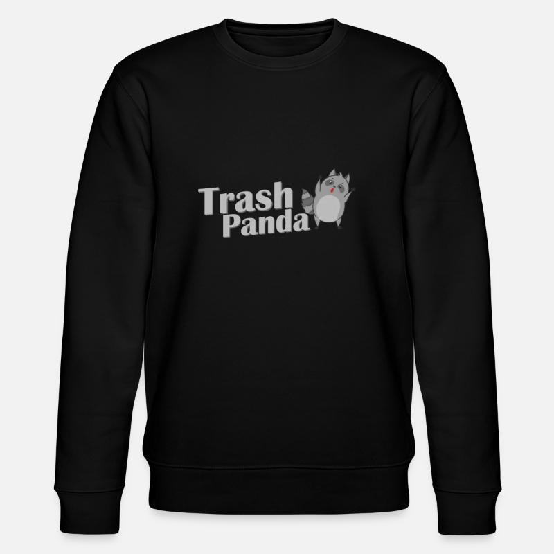 Trash Panda Waschbär Allesfresser - Stanley/Stella Unisex Bio-Sweatshirt CHANGER - Schwarz